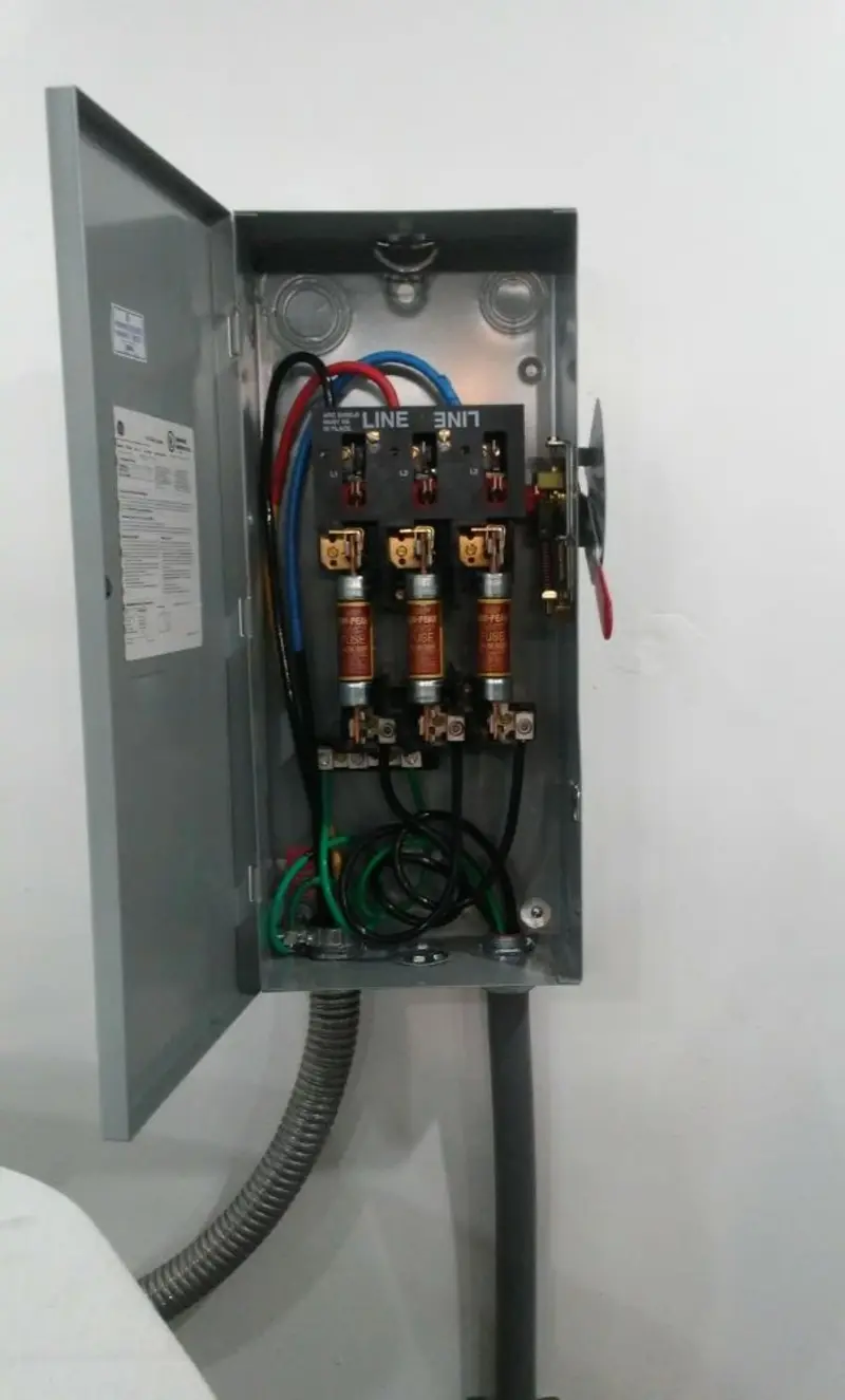 Three-phase disconnect switch installed for Electrical Wiring & Rewiring in Maple Valley